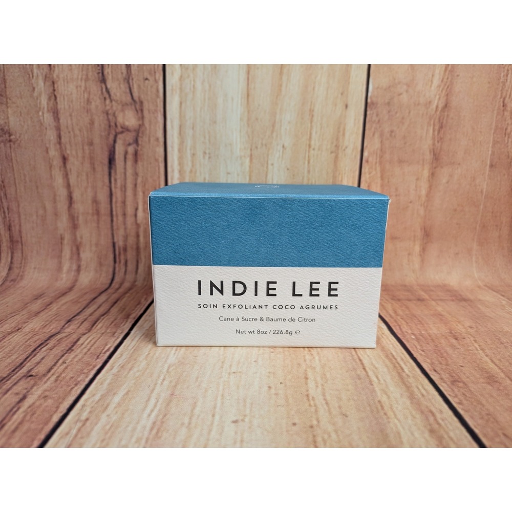 Indie Lee Coconut Citrus Body Scrub 8 oz Sugar Exfoliant Lemongrass